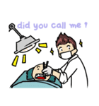 Dentist guy ＆ girl [ENG]（個別スタンプ：18）