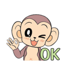 Lovely monkey Q-Ji（個別スタンプ：10）