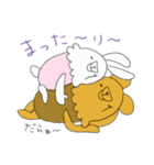 うさぎ と くーーーま（個別スタンプ：2）