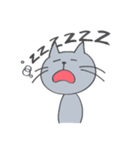 Happy Gray Cat（個別スタンプ：7）