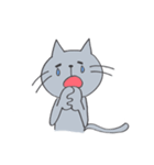 Happy Gray Cat（個別スタンプ：10）