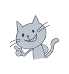 Happy Gray Cat（個別スタンプ：11）