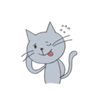 Happy Gray Cat（個別スタンプ：23）