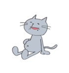 Happy Gray Cat（個別スタンプ：33）