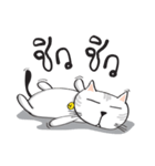 white cat in the house（個別スタンプ：28）