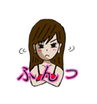 さつきちゃんと空気の読めないちなっちゃん（個別スタンプ：7）