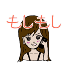 さつきちゃんと空気の読めないちなっちゃん（個別スタンプ：8）