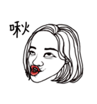 Red lips girls（個別スタンプ：1）