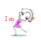 Miss ice skating（個別スタンプ：17）