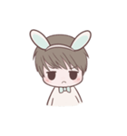 Bunny ＆ Bearby Eng Ver.（個別スタンプ：1）