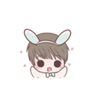 Bunny ＆ Bearby Eng Ver.（個別スタンプ：7）