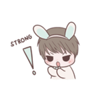 Bunny ＆ Bearby Eng Ver.（個別スタンプ：19）