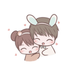 Bunny ＆ Bearby Eng Ver.（個別スタンプ：28）