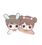 Bunny ＆ Bearby Eng Ver.（個別スタンプ：30）