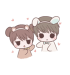 Bunny ＆ Bearby Eng Ver.（個別スタンプ：40）