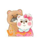 可愛いクマ達チャコ＆ミルク（個別スタンプ：32）