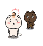 Chocolate Cat ＆ Cream cat（個別スタンプ：20）