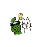 kappa and cat（個別スタンプ：2）