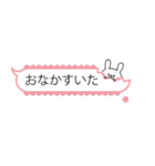 可愛い吹き出しと小さなうさぎ（個別スタンプ：10）