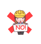 Woman contractor（個別スタンプ：3）