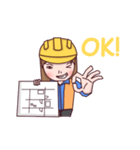 Woman contractor（個別スタンプ：7）