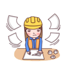 Woman contractor（個別スタンプ：10）