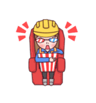 Woman contractor（個別スタンプ：14）