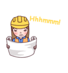 Woman contractor（個別スタンプ：21）