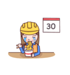 Woman contractor（個別スタンプ：35）