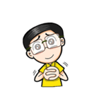 Noom Glasses Boy Part 1（個別スタンプ：16）