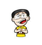 Noom Glasses Boy Part 1（個別スタンプ：28）