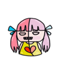 A girl with pink hair（個別スタンプ：13）