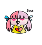 A girl with pink hair（個別スタンプ：14）