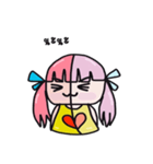 A girl with pink hair（個別スタンプ：19）