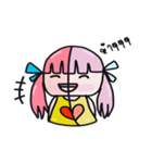 A girl with pink hair（個別スタンプ：20）