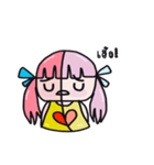 A girl with pink hair（個別スタンプ：21）