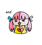 A girl with pink hair（個別スタンプ：23）