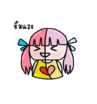 A girl with pink hair（個別スタンプ：26）