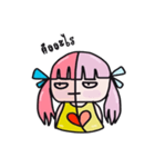 A girl with pink hair（個別スタンプ：28）