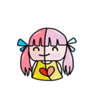 A girl with pink hair（個別スタンプ：29）