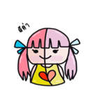 A girl with pink hair（個別スタンプ：30）