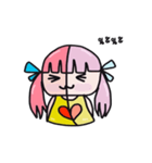 A girl with pink hair（個別スタンプ：32）