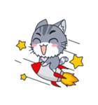 C-A-T : Silver Cat（個別スタンプ：6）