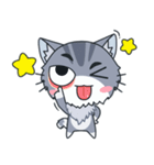 C-A-T : Silver Cat（個別スタンプ：36）