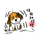 Crazy Beagle - A-Tsau（個別スタンプ：6）