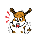 Crazy Beagle - A-Tsau（個別スタンプ：21）