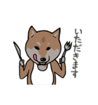 日本語を操る柴犬（個別スタンプ：24）