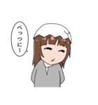 上カラ目線少女スタンプ（個別スタンプ：5）