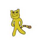 小1女子の描く黄色猫ヤンの日常（個別スタンプ：25）