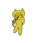 小1女子の描く黄色猫ヤンの日常（個別スタンプ：26）